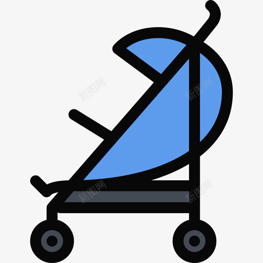 婴儿车学校和童年2彩色图标svg_新图网 https://ixintu.com 婴儿车 学校和童年2 彩色