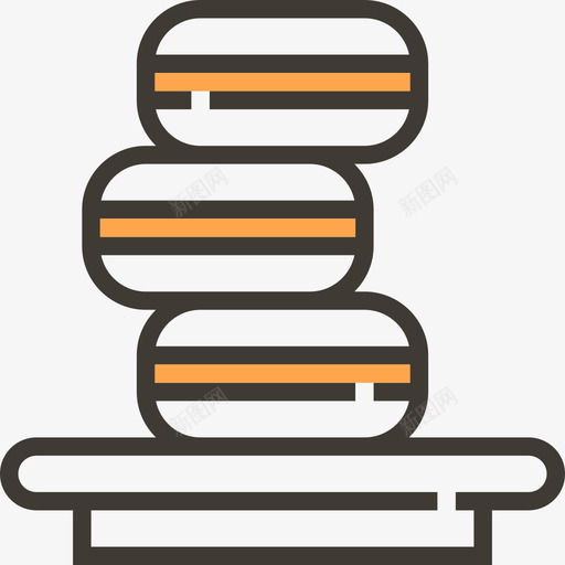 Macaron面包房14黄影图标svg_新图网 https://ixintu.com Macaron 面包房14 黄影