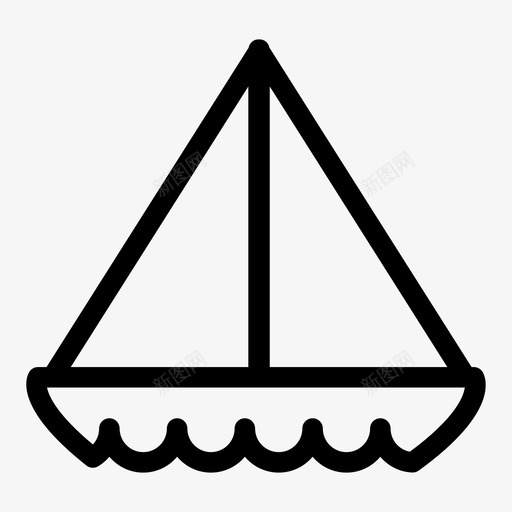 帆船假日海上图标svg_新图网 https://ixintu.com 假日 帆船 旅行 海上 船 运动 运输