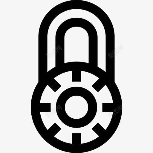 挂锁钥匙锁3线状图标svg_新图网 https://ixintu.com 挂锁 线状 钥匙锁3