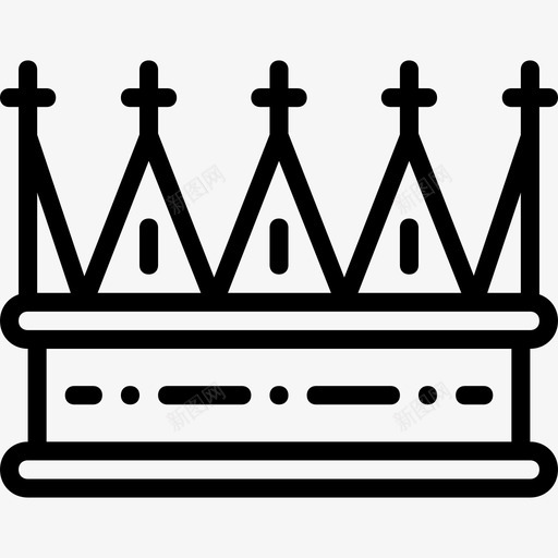 皇冠中世纪2直系图标svg_新图网 https://ixintu.com 中世纪2 皇冠 直系