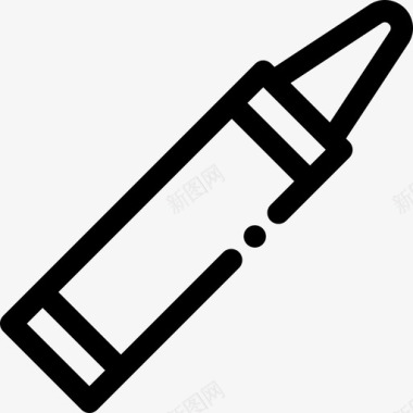 蜡笔工具21线状图标图标