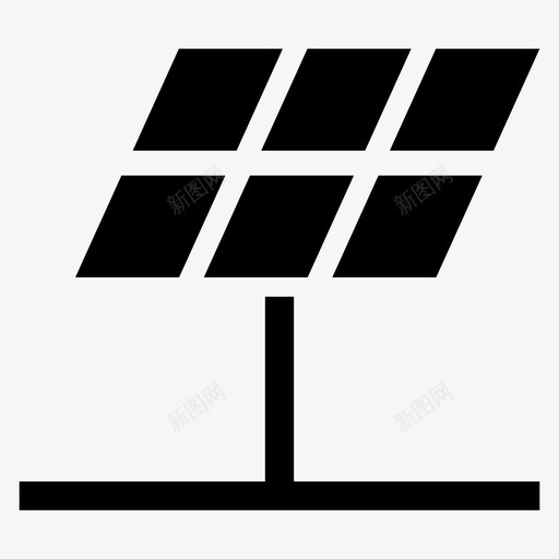 太阳能网清洁电力图标svg_新图网 https://ixintu.com 太阳能板 太阳能网 清洁 电力