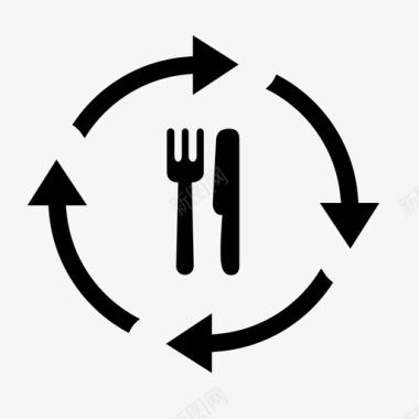 又是餐厅自行车食物图标图标
