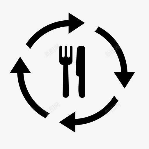 又是餐厅自行车食物图标svg_新图网 https://ixintu.com 例行公事 又是餐厅 自行车 重复 食物