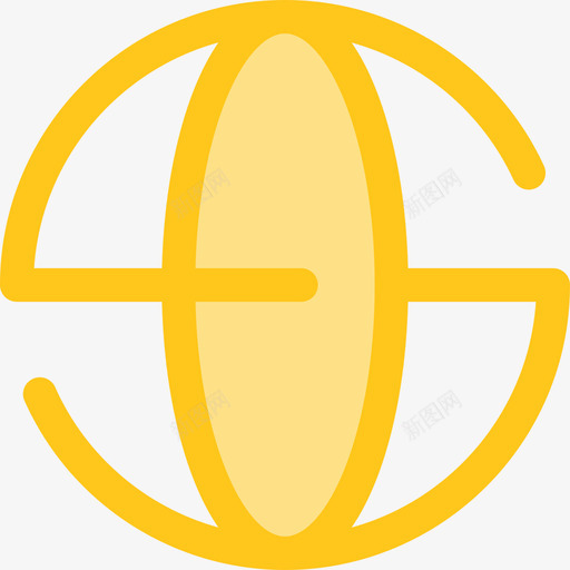球体形状10黄色图标svg_新图网 https://ixintu.com 形状10 球体 黄色