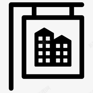 物业住宅房屋图标图标