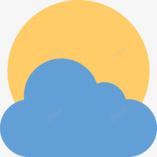 云层天气64平坦图标svg_新图网 https://ixintu.com 云层 天气64 平坦