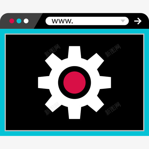 浏览器在线和互联网2扁平图标svg_新图网 https://ixintu.com 在线和互联网2 扁平 浏览器
