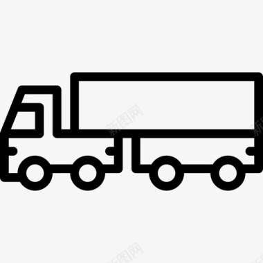 卡车运输17直线图标图标
