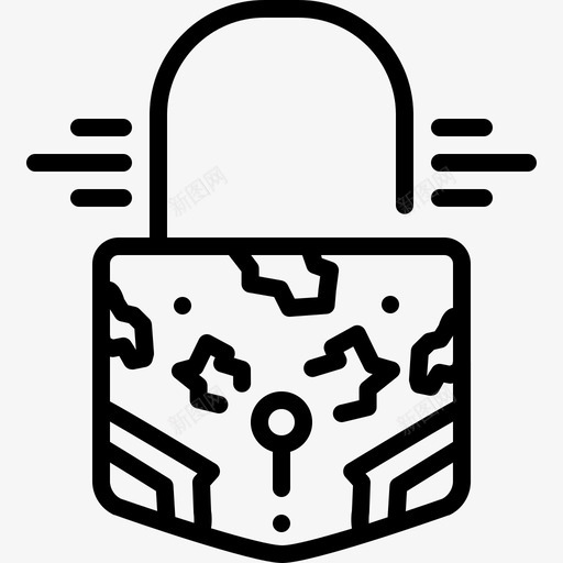 生锈搭配锁图标svg_新图网 https://ixintu.com 乡村 帆船 搭配 生锈 生锈的锁 锁