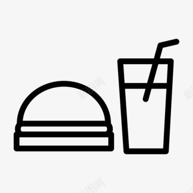 食物汉堡烹饪图标图标