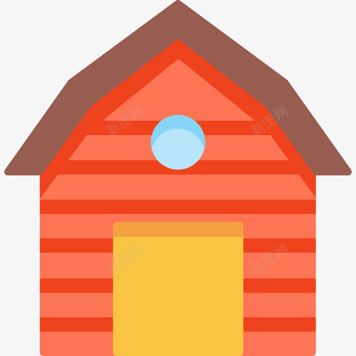 谷仓农场10公寓图标svg_新图网 https://ixintu.com 公寓 农场10 谷仓