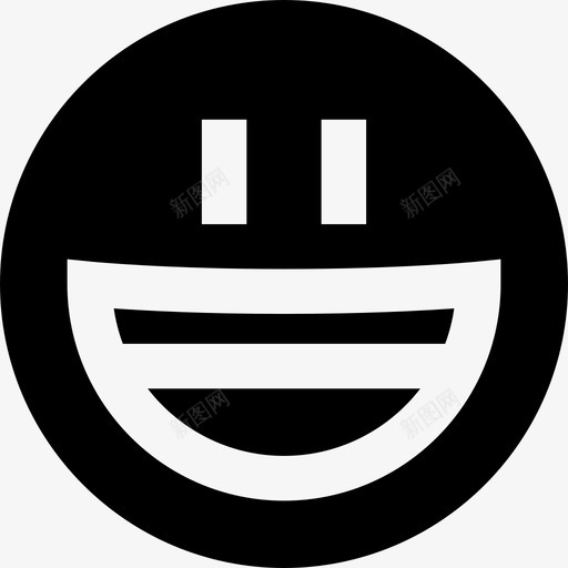 快乐表情符号7填充图标svg_新图网 https://ixintu.com 填充 快乐 表情符号7