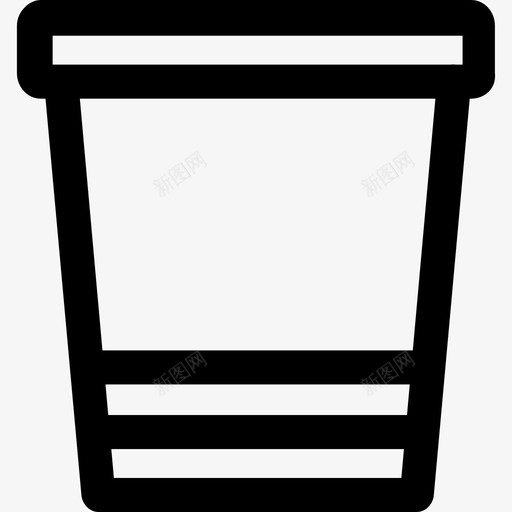 垃圾桶接口24线性图标svg_新图网 https://ixintu.com 垃圾桶 接口24 线性