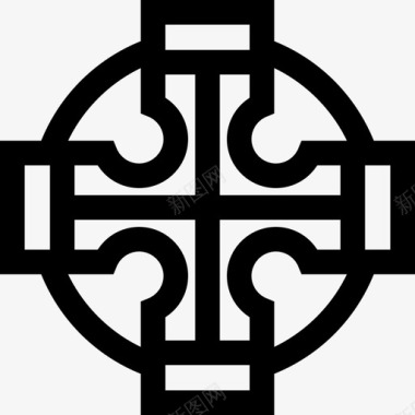 十字架圣帕特里克第7天直系图标图标