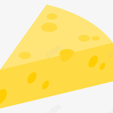 奶酪食品36扁平图标图标