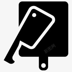 cad门板砧板切割工具厨房用具图标高清图片