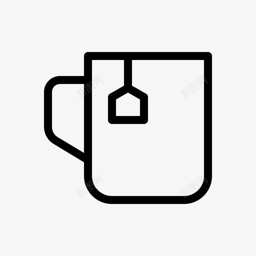 茶杯杯子饮料图标svg_新图网 https://ixintu.com 厨房 杯子 茶杯 饮料