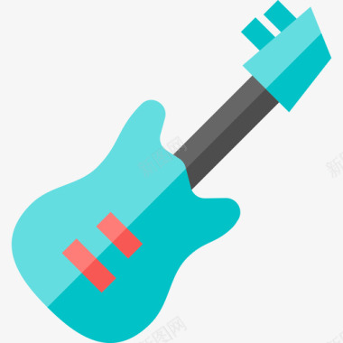 吉他摇滚乐6平版图标图标