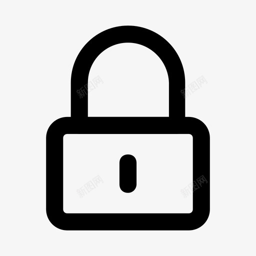 锁定关闭私人图标svg_新图网 https://ixintu.com 保护 关闭 安全 私人 锁定