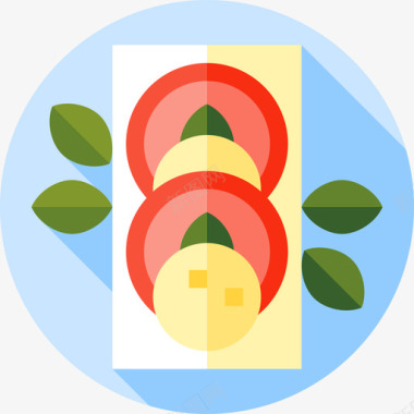 沙拉三餐平的图标图标