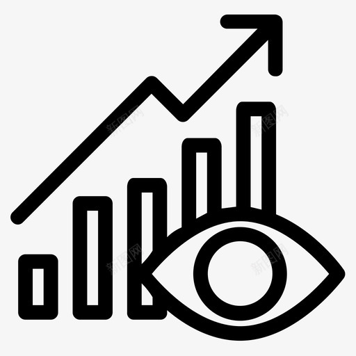 愿景分析眼光图标svg_新图网 https://ixintu.com 分析 市场 愿景 眼光 观点 进展