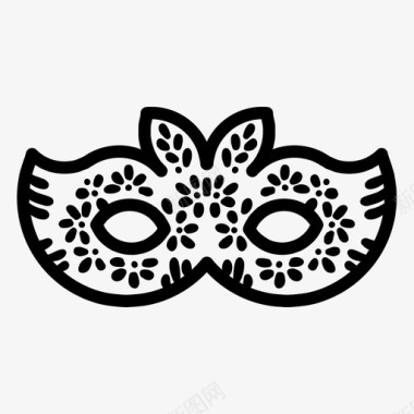 面具嘉年华服装图标图标
