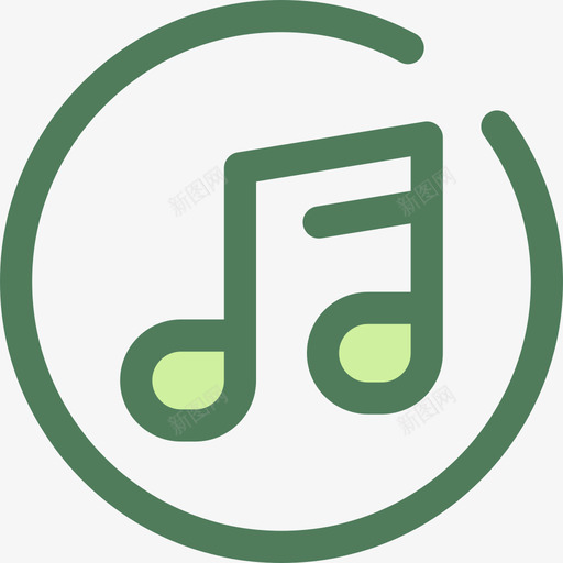 Itunes徽标4verde图标svg_新图网 https://ixintu.com Itunes verde 徽标4