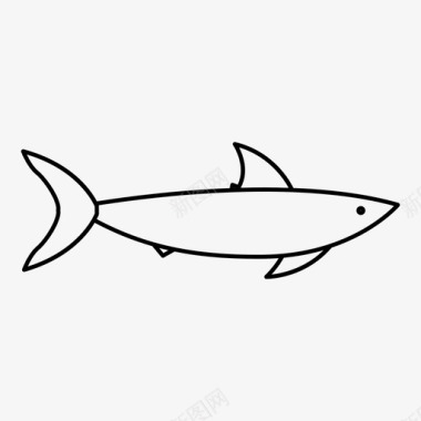 鲨鱼鲨鱼身体虎鲨图标图标
