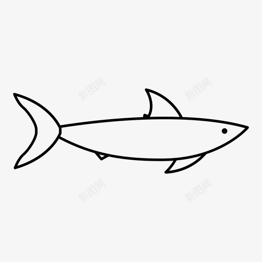 鲨鱼鲨鱼身体虎鲨图标svg_新图网 https://ixintu.com 虎鲨 鲨鱼 鲨鱼身体 鲸鲨
