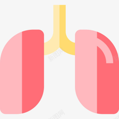 肺医用40扁平图标图标
