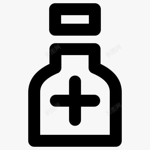 瓶子粗体轮廓医疗元素2粗体圆形图标svg_新图网 https://ixintu.com 瓶子 粗体圆形 粗体轮廓医疗元素2