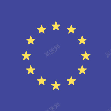 欧盟国际旗帜4方形图标图标