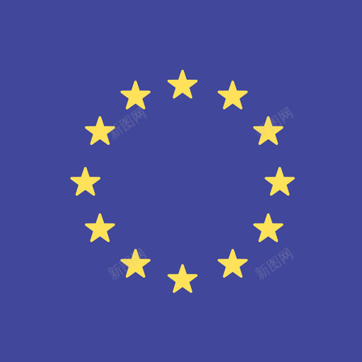 欧盟国际旗帜4方形图标svg_新图网 https://ixintu.com 国际旗帜4 方形 欧盟