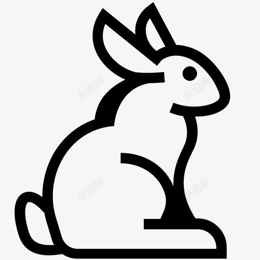 兔子兔子图标svg_新图网 https://ixintu.com 兔子 兔子图标