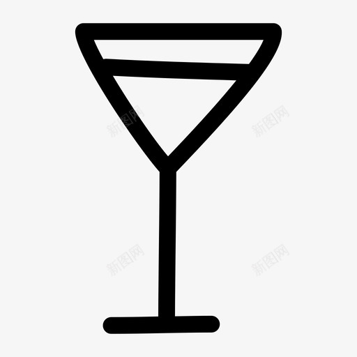 马提尼酒酒吧图标svg_新图网 https://ixintu.com 派对抽奖 玻璃杯 酒 酒吧 饮料 马提尼 鸡尾酒
