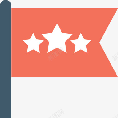 旗帜商务55平铺图标图标