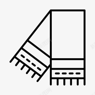 围巾阿尔卑斯山丹麦图标图标