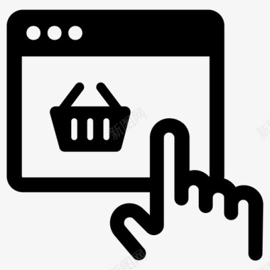 电子商务在线网上购物图标图标