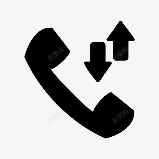 电话来电未接来电图标svg_新图网 https://ixintu.com 拨出电话 未接来电 来电 电话