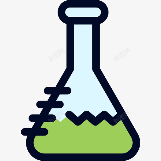 烧瓶教育14线性颜色图标svg_新图网 https://ixintu.com 教育14 烧瓶 线性颜色