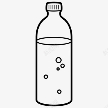 瓶子气泡物质图标图标