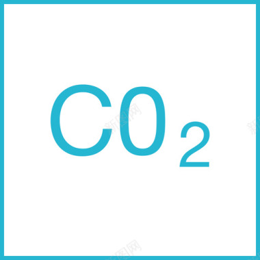二氧化碳能量14平坦图标图标