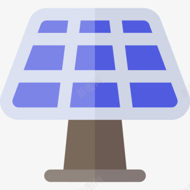太阳能电池板环境4扁平图标图标