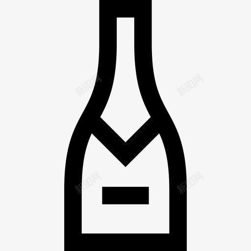香槟酒吧和酒吧6直系图标svg_新图网 https://ixintu.com 直系 酒吧和酒吧6 香槟