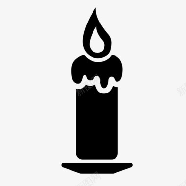 蜡烛万圣节恐怖图标图标