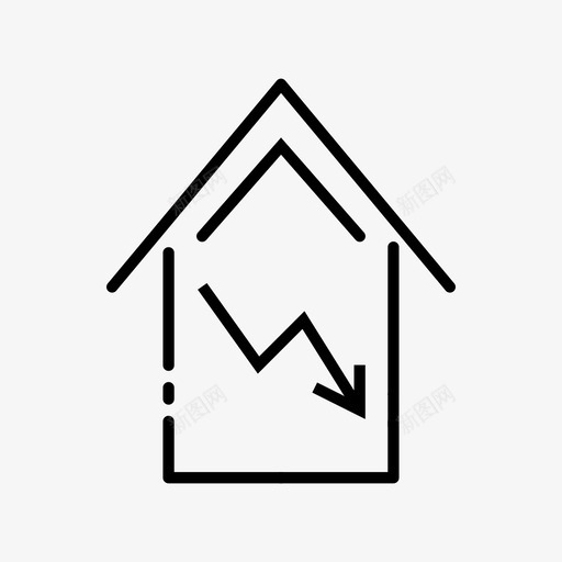 房价房产住房图标svg_新图网 https://ixintu.com 住房 房产 房产价格 房价 房地产