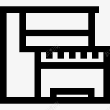 钢琴音乐声音4线性图标图标