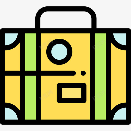 行李夏季8线性颜色图标svg_新图网 https://ixintu.com 夏季8 线性颜色 行李